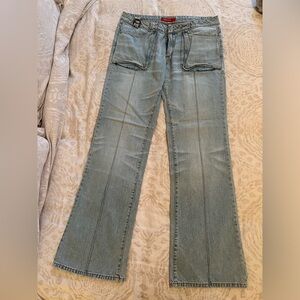 Miss Sixty vintage acid washed flare jeans